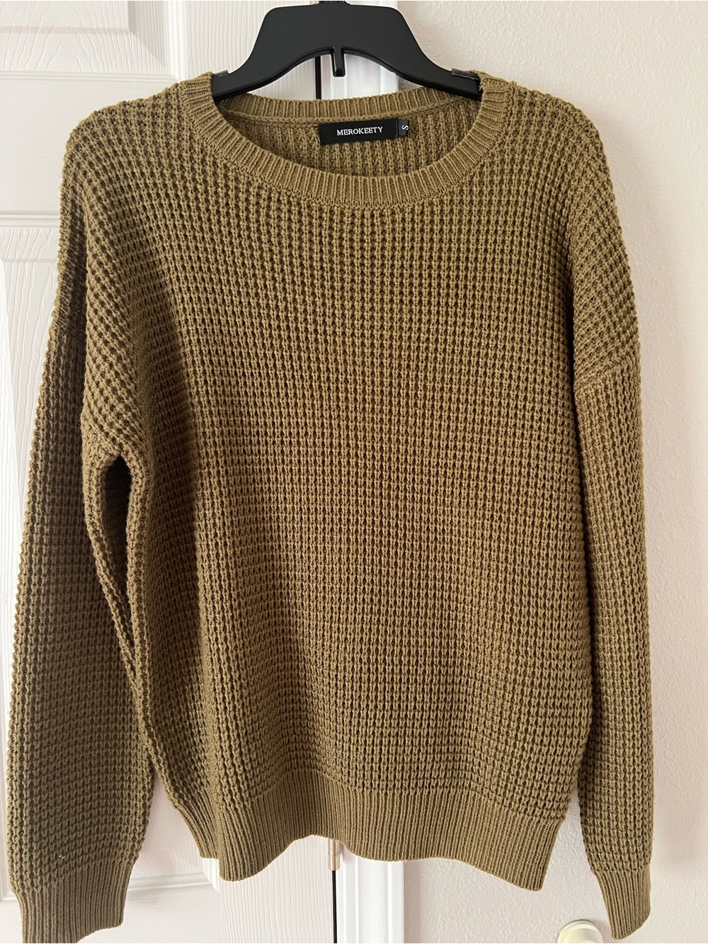 Women’s Merokeety sweater Waffle Knit Sweater